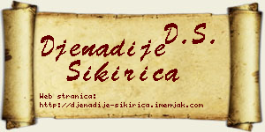 Đenadije Sikirica vizit kartica